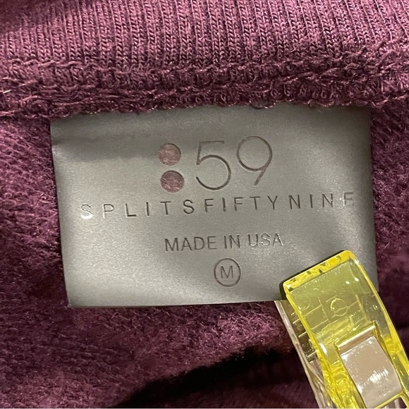 Splits59 Deux Crop Pullover Plum Color Size Medium - Picture 8 of 10